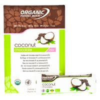 Organic Food Bar Chocolate Coconut Raw Bar Box - 12 x 50g