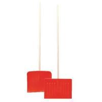 Orange Winter Snow ShovelPusher With Wooden Pole 317595