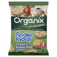 Organix Finger Foods Organic Apple Rice Cakes 50g