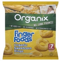 Organix Finger Foods Organic Sweetcorn Rings 20g