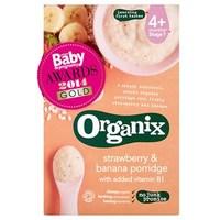 organix strawberry ampamp banana porridge stage 1 4 months 120g
