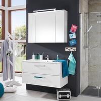 Orson Bathroom Set 4 In White And High Gloss Fronts With LED
