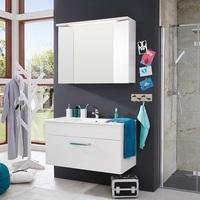 Orson Bathroom Set 3 In White And High Gloss Fronts With LED
