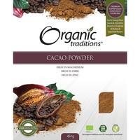 organic traditions cacao powder 454g