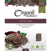 organic traditions cacao nibs 454g