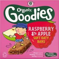 Organix 12+ Months Goodies Organic Raspberry and Apple Bars (6x30g)