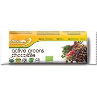 organic food bar active greens chocolate chips 70g