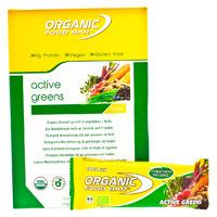 organic food bar active greens bar box 12 x 68g