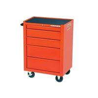 Orange 5 Drawer Tool Trolley With Inlays & Tools