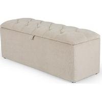 Orkney Storage Ottoman, Tulip Cream