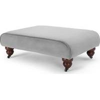 Orson Footstool, Granite Velvet