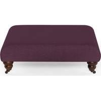 orson footstool pansy purple