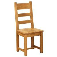 orla solid oak dining chair