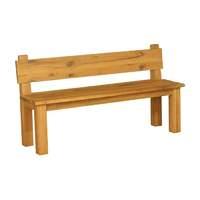 Orla Solid Oak 150cm Bench with Backrest