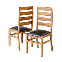 origen sheesham wood dining chairs