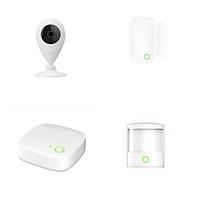 Orvibo 4-in-1 Smart Home Security Kit including Zigbee miniHub Monitoring Camera Motion sensor and Door/window Sensor)
