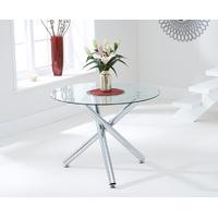 Orino 100cm Glass Dining Table