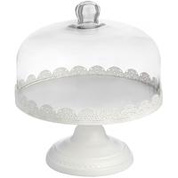 ornate white cake stand