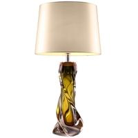 oriana olive green glass table lamp base only