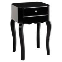 Orchid Side Table with 1 Drawer, Black