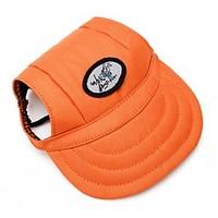 Orange Pet Baseball Cap Four Seasons Wear Dog Cat Sun Hat