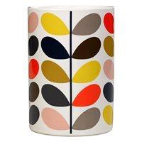 orla kiely ceramic utensil pot in multistem print