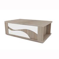 Oracle Wooden Coffee Table In Oak And White With 1 Drawer