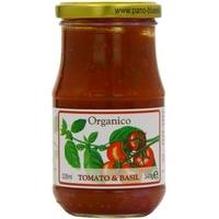 Organico Tomato and Basil Organic Sauce from Tuscany 340 g (Pack of 6)