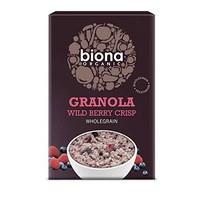 organic wild berry granola 375g