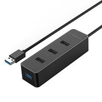 orico w5ph4 u32 black usb30 and usb20 4 port hub with 30cm cable