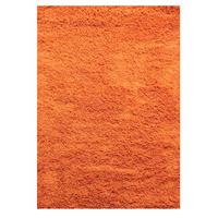 orange plain shaggy rug petersberg 60x230