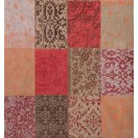 Orange Foliage Floral Flatweave Rug Vintage - Louis De Poortere 230x230