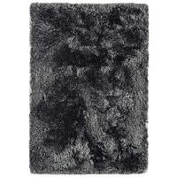 Oriel Slate Grey Circle Shaggy Modern Rug