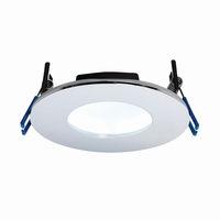 orbital plus 9w led natural white fire rated downlight chrome ip65 460 ...