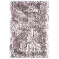 Oriel Pink Gloss Circle Shag Area Rug