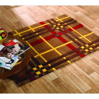 orange criss cross modern rug banbury 160x230