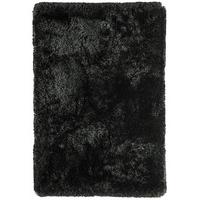 Oriel Gloss Black Shaggy Rug