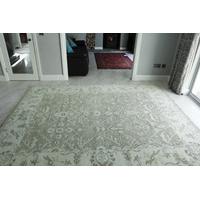 Oriental Tonal Cream Wool Rug