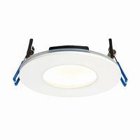 orbital plus 9w led warm white fire rated downlight matt white ip65 46 ...