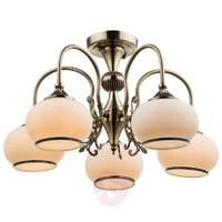 Ornamented lampshades - 5-blb ceiling lamp Pilvi