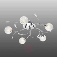 orlene spiral patterned ceiling lamp 5 lamp