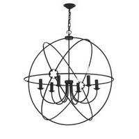 ORB0622 Orb 6 Light Ceiling Pendant in Black