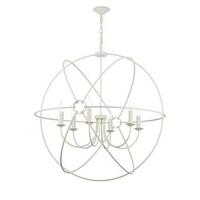 ORB0633 Orb 6 Light Ceiling Pendant in Cream