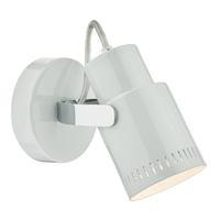 ork0739 orkney 1 light wall light in nordic grey with polished chrome