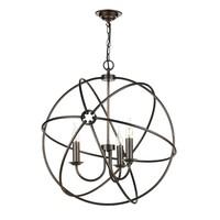 ORB0364 Orb 3 Light Pendant Light In Antique Copper Effect, Fitting Only