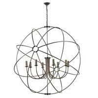 ORB0864 Orb 8 Light Pendant Light In Antique Copper Effect, Fitting Only