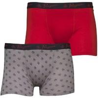 Original Penguin Junior Boys Two Pack Boxer Shorts Red/Grey