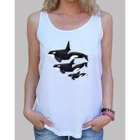 orca woman, wide straps & loose fit, white