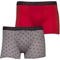 original penguin junior boys two pack boxer shorts redgrey