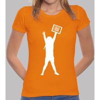 orange solidarity girl - the girl tablet